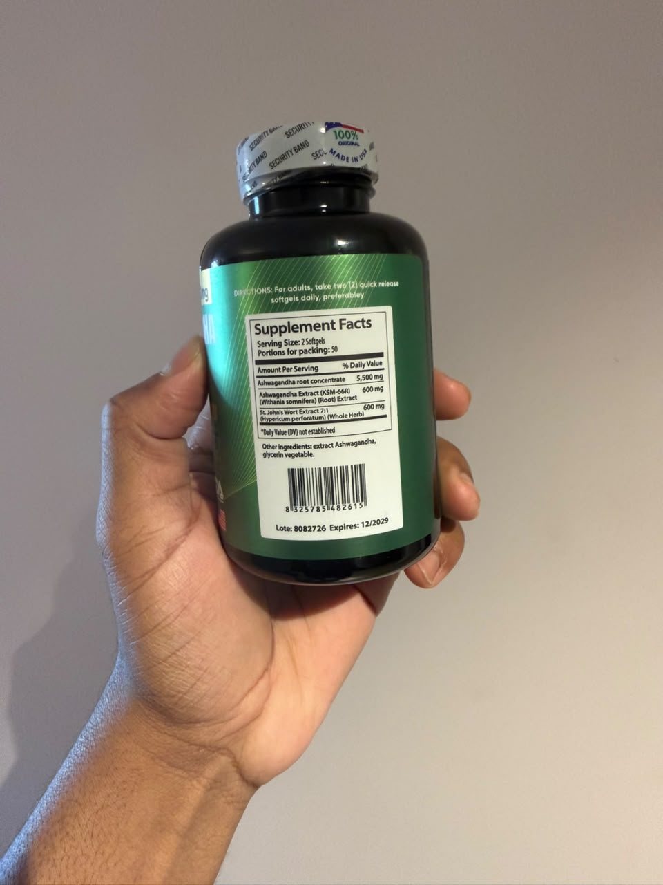 ASHWAGANDHA SUPLEMENTO NATURAL